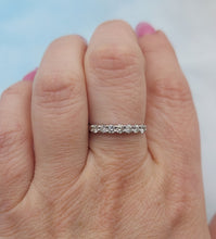 Load image into Gallery viewer, The Lucky Seven .35 Carat Diamond Band - 14K White Gold