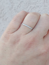Load image into Gallery viewer, .20 Carat Dainty Diamond Band - 14K White Gold