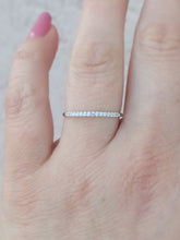 Load image into Gallery viewer, .20 Carat Dainty Diamond Band - 14K White Gold