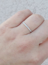 Load image into Gallery viewer, .20 Carat Dainty Diamond Band - 14K White Gold