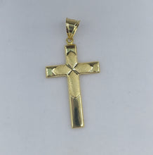 Load image into Gallery viewer, X Cross Pendant - 14K Yellow Gold