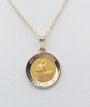 Load image into Gallery viewer, Saint Gerard Pendant &amp; Chain - 14K Yellow Gold