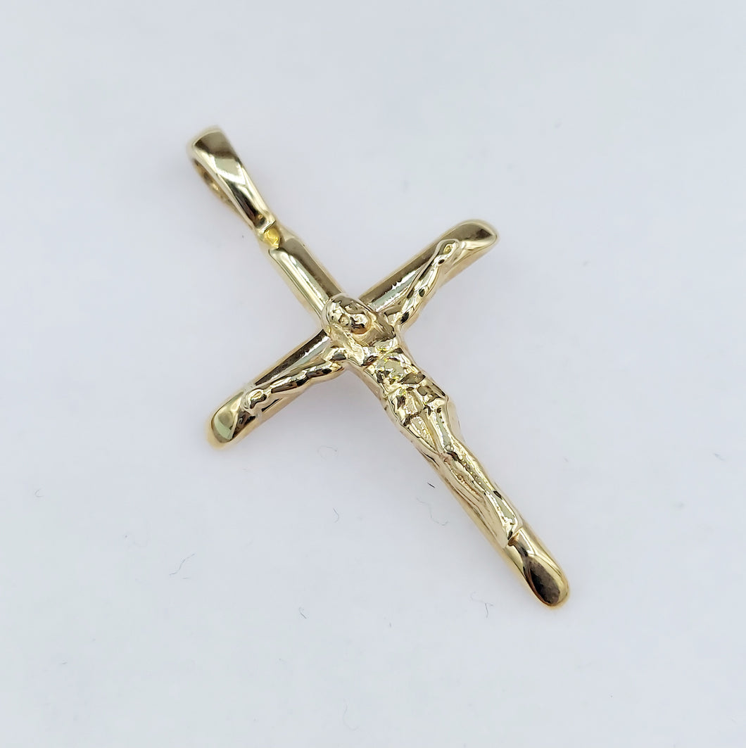 Solid Crucifix- 14k Gold