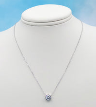 Load image into Gallery viewer, 0.58 Carat Diamond Bezel Necklace - 14K White Gold