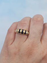 Load image into Gallery viewer, Sapphire &amp; Diamond Ring - 14K Yellow Gold - Estate Piece