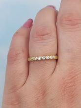 Load image into Gallery viewer, .20 Carat Five Stone Diamond Band - 14K Yellow Gold