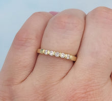 Load image into Gallery viewer, .20 Carat Five Stone Diamond Band - 14K Yellow Gold