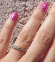 Load image into Gallery viewer, Lucky Seven Stone Diamond Band - 14K Yellow Gold