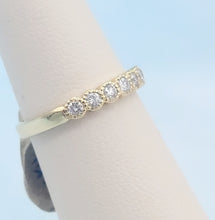 Load image into Gallery viewer, Lucky Seven Stone Diamond Band - 14K Yellow Gold