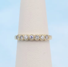 Load image into Gallery viewer, Lucky Seven Stone Diamond Band - 14K Yellow Gold