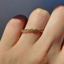Load image into Gallery viewer, .04 Carat Dainty Diamond Band - 14K Yellow Gold