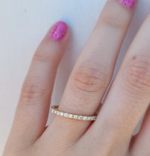 Load image into Gallery viewer, .21 Carat Pave Diamond Band - 14K Yellow Gold