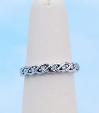 Load image into Gallery viewer, Braided Diamond Band - 14K White Gold