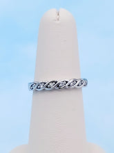 Load image into Gallery viewer, Braided Diamond Band - 14K White Gold