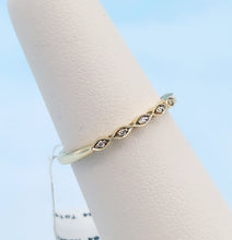 Load image into Gallery viewer, .04 Carat Dainty Diamond Band - 14K Yellow Gold