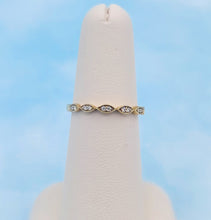 Load image into Gallery viewer, .09 Carat Dainty Diamond Band - 14K Yellow Gold