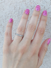 Load image into Gallery viewer, Lucky 7 Diamond Band - 14K White Gold