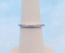 Load image into Gallery viewer, .18 Carat Pave Diamond Band - 14K White Gold