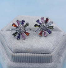 Load image into Gallery viewer, Daisy Colorful Earrings - Sterling Silver