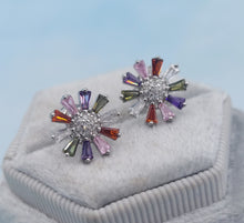 Load image into Gallery viewer, Daisy Colorful Earrings - Sterling Silver