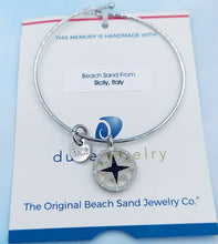 Load image into Gallery viewer, Sicily, Italy Beach Dune Compass Sand Bangle