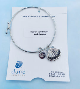 York Maine Dune Beach Bangle - Shell