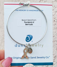 Load image into Gallery viewer, Bermuda - Breast Cancer Ribbon Beach Bangle Bracelet