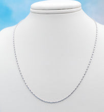Load image into Gallery viewer, 18” Thin White Gold Razza Chain - 14K
