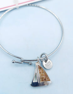 Lake George Sailboat Beach Sand Bangle