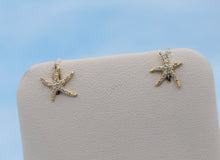 Load image into Gallery viewer, Diamonds Starfish Studs - 14K Yellow Gold