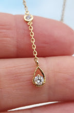 Load image into Gallery viewer, .67 Carat Dangle Diamond Earrings - 14K Yellow Gold