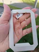 Load image into Gallery viewer, .67 Carat Dangle Diamond Earrings - 14K Yellow Gold