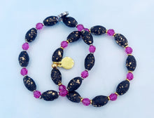 Load image into Gallery viewer, Black &amp; Pink Olivia Bracelet - Marie&#39;s Stash Exclusive