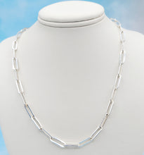 Load image into Gallery viewer, Large Link Paperclip Necklace - Sterling Silver