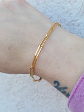 Load image into Gallery viewer, Adjustable Gold Filled Paperclip Bracelet - Gold Filled