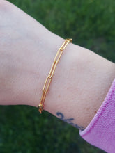Load image into Gallery viewer, Adjustable Gold Filled Paperclip Bracelet - Gold Filled