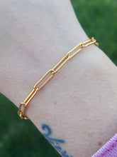 Load image into Gallery viewer, Adjustable Gold Filled Paperclip Bracelet - Gold Filled