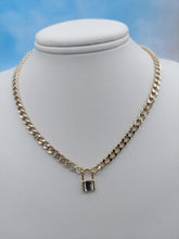 Load image into Gallery viewer, Mini Lock Necklace - Gold Plated