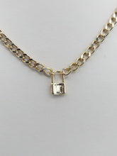 Load image into Gallery viewer, Mini Lock Necklace - Gold Plated