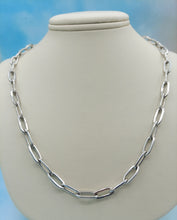 Load image into Gallery viewer, Heavy Paperclip Link Necklace - Sterling Silver