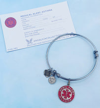 Load image into Gallery viewer, Medic Alert Bangle Bracelet - Adjustable