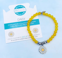 Load image into Gallery viewer, Enamel Daisy TJazelle H.E.L.P Charm Bracelet