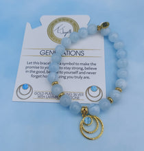 Load image into Gallery viewer, Generations Larimar Gold Charm Bracelet - TJazelle