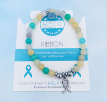 Load image into Gallery viewer, Ribbon Cancer Charm Bracelet - TJazelle HELP Collection