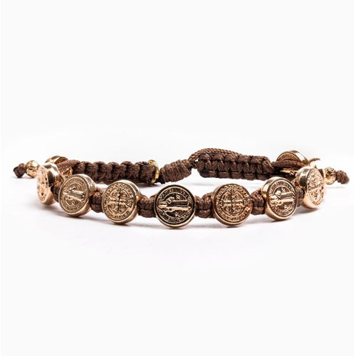 Hope Blessing Bracelet (Brown & Rose Gold) - My Saint My Hero