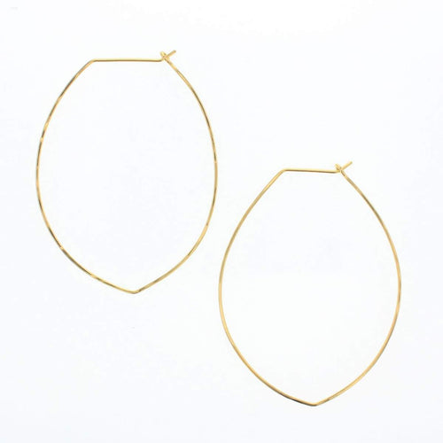 Petal Hoop Earrings - Lotus Jewelry