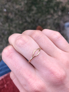 Marquise Shaped Ring - 14K Gold