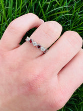 Load image into Gallery viewer, Garnet and Diamond Ring - 14K Gold
