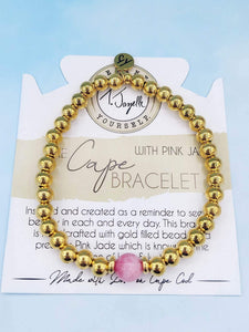 Pink Jade - TJazelle Cape Bracelet