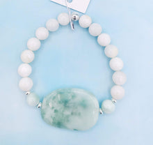 Load image into Gallery viewer, Green Moonstone Beaded Bracelet